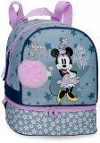 Ghiozdan gradinita fete, Disney Minnie Mouse Style, compartiment termic, multicolor